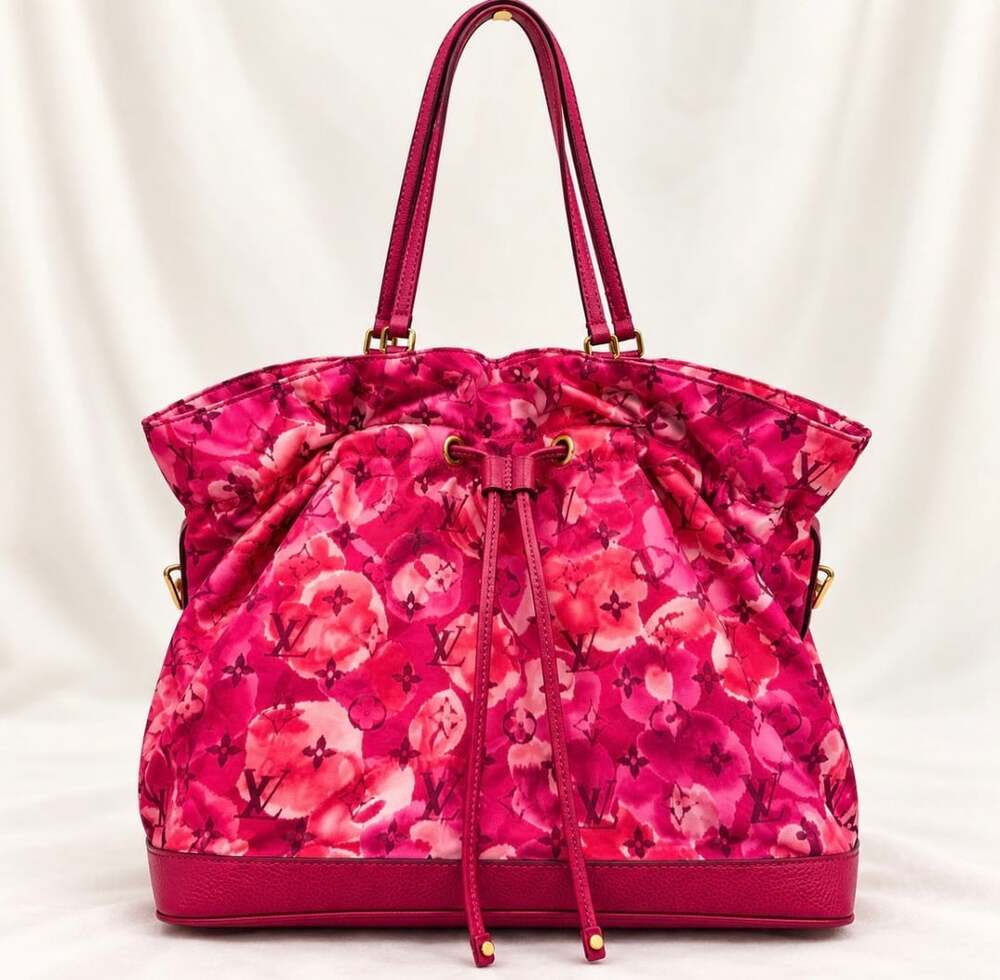 Authentic LOUIS VUITTON Ikat Floral NoeFull MM Pink Monogram Limited Edition Bag